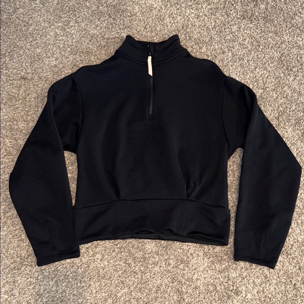 Athleta Black 1/4 Quarter Zip XS